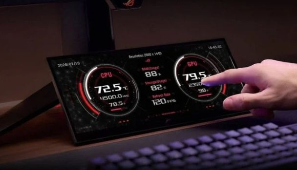 ASUS 全新 ROG Strix XG129C 曝光　12.3 吋超宽副萤幕瞄准玩家桌面
