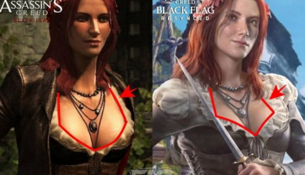 Ubisoft《刺客教条 IV：黑旗》重制版设计变动曝光 女角色改动成焦点