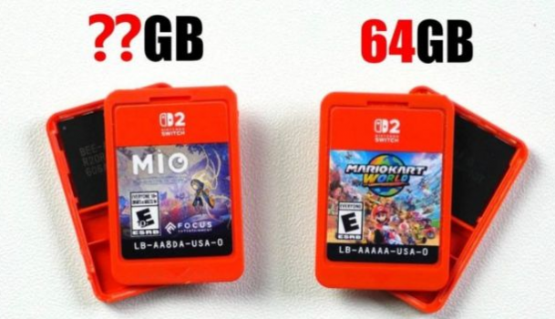Switch2卡带容量曝光｜16GB版本或推出降低成本