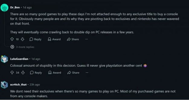 PC 玩家无惧 Sony 独占回归 PS5 不值得只为几款游戏入手 第3张 PC 玩家无惧 Sony 独占回归 PS5 不值得只为几款游戏入手 第3张