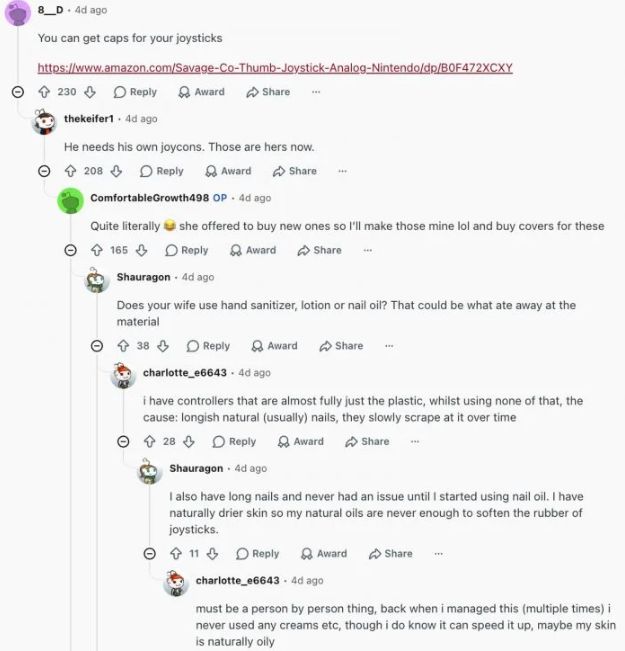 玩家老婆沉迷 Switch2 Joy-Con 摇杆竟被磨到报废 第2张 玩家老婆沉迷 Switch2 Joy-Con 摇杆竟被磨到报废 第2张