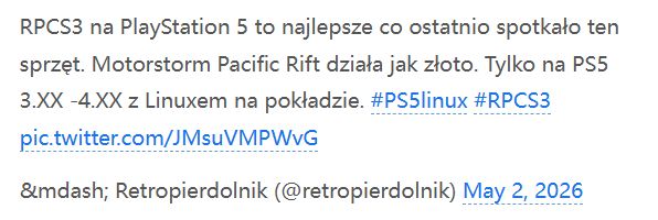 PS5成功流畅运行PS3模拟器 玩家质疑Sony拒推向下相容 第2张 PS5成功流畅运行PS3模拟器 玩家质疑Sony拒推向下相容 第2张