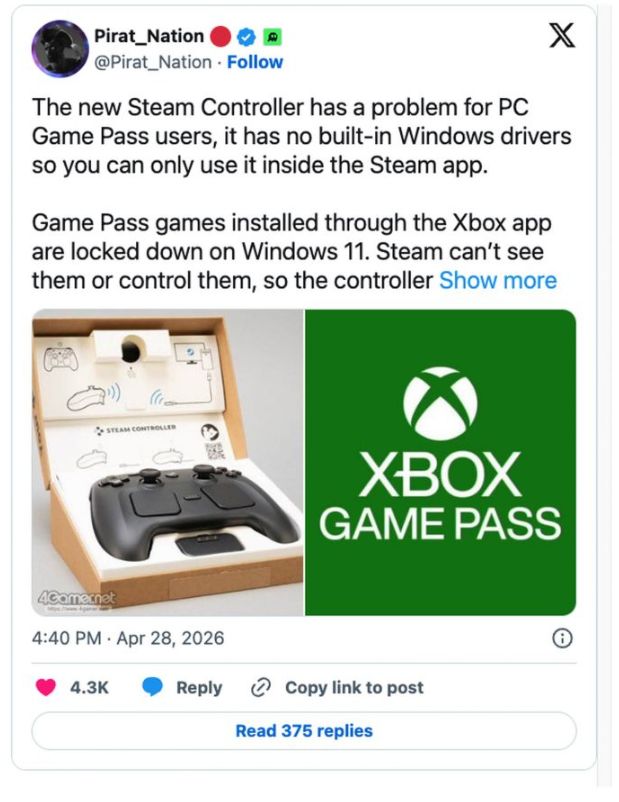 Steam Controller首发不支援Game Pass惹不满 第2张