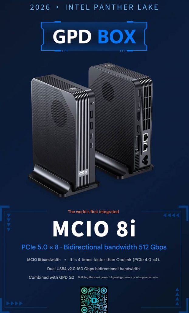 GPD 发表 MCIO 迷你电脑与 eGPU 效能逼近原生仅差 2% 第3张