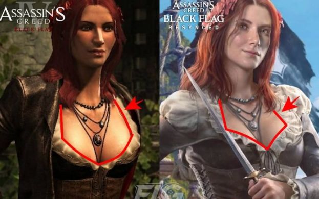 Ubisoft《刺客教条 IV:黑旗》重制版设计变动曝光 女角色改动成焦点 第1张 Ubisoft《刺客教条 IV:黑旗》重制版设计变动曝光 女角色改动成焦点 第1张