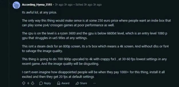 Steam Machine 跑分曝光惹争议 玩家质疑效能难匹敌 PS5 - PS5小白盒 Steam Machine 跑分曝光惹争议 玩家质疑效能难匹敌 PS5 - PS5小白盒