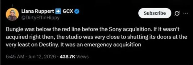 前主管爆料Bungie曾濒临倒闭 Sony收购救回《Destiny》系列 - PS5小白盒 前主管爆料Bungie曾濒临倒闭 Sony收购救回《Destiny》系列 - PS5小白盒