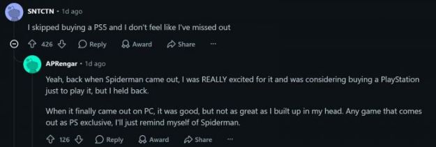 PC 玩家无惧 Sony 独占回归 PS5 不值得只为几款游戏入手 - PS5小白盒 PC 玩家无惧 Sony 独占回归 PS5 不值得只为几款游戏入手 - PS5小白盒