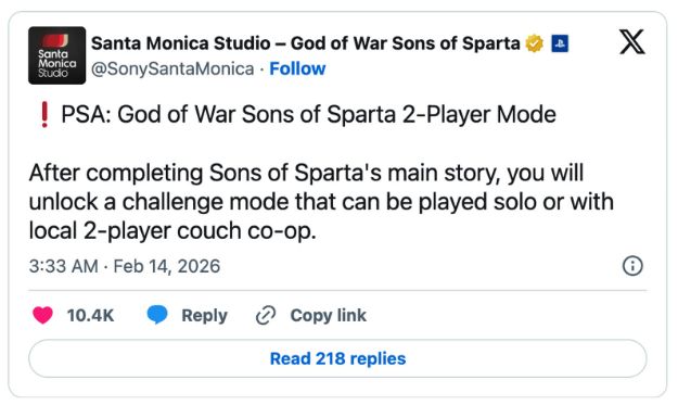 《God of War: Sons of Sparta》被指预告误导 玩家要求退款 - PS5小白盒 《God of War: Sons of Sparta》被指预告误导 玩家要求退款 - PS5小白盒