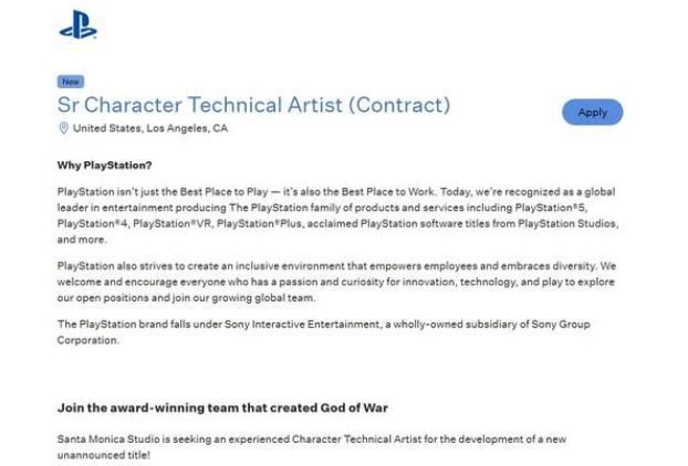 《战神》团队新 IP 或将于 TGA 亮相 Sony 招募关键职位引发玩家关注 - PS5小白盒 《战神》团队新 IP 或将于 TGA 亮相 Sony 招募关键职位引发玩家关注 - PS5小白盒
