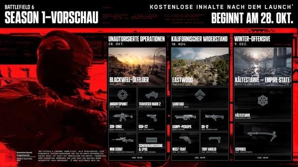 《Battlefield 6》首季更新详情公开　新地图、新模式及经典武器回归 - PS5小白盒