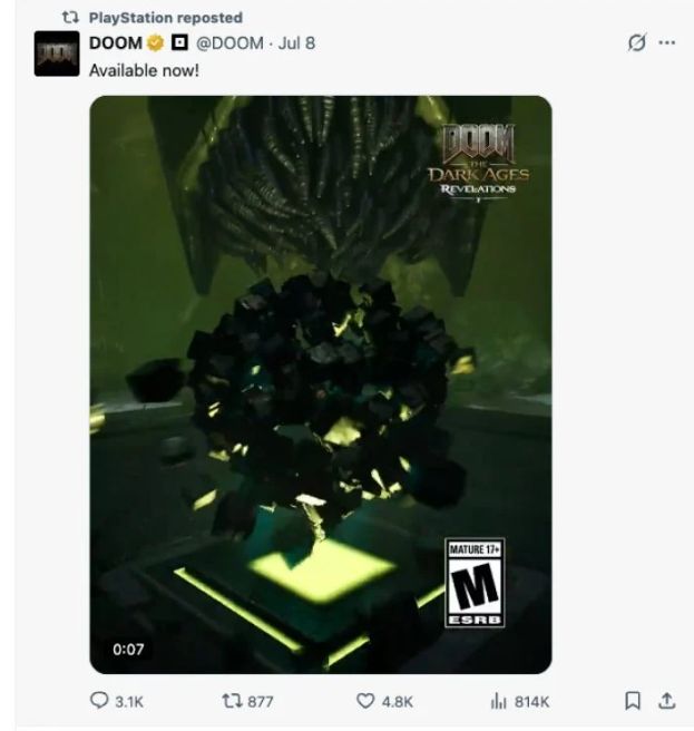 Sony 停止实体光碟风波未平 连带转发《DOOM》贴文留言区也被攻陷 - PS5小白盒 Sony 停止实体光碟风波未平 连带转发《DOOM》贴文留言区也被攻陷 - PS5小白盒