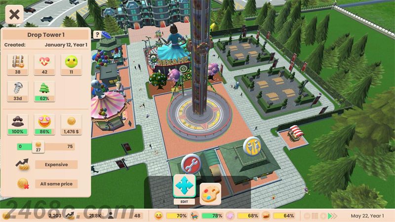 过山车大亨冒险豪华版 RollerCoaster Tycoon Adventures Deluxe - PS5小白盒 过山车大亨冒险豪华版 RollerCoaster Tycoon Adventures Deluxe - PS5小白盒
