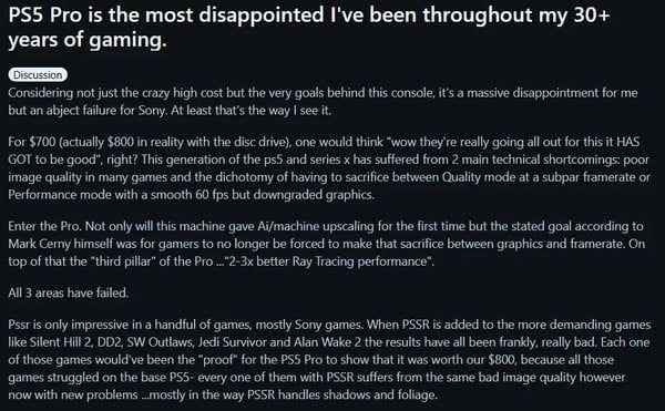 PS5 Pro售价高昂 技术支援不足引发玩家批评 - PS5小白盒 PS5 Pro售价高昂 技术支援不足引发玩家批评 - PS5小白盒