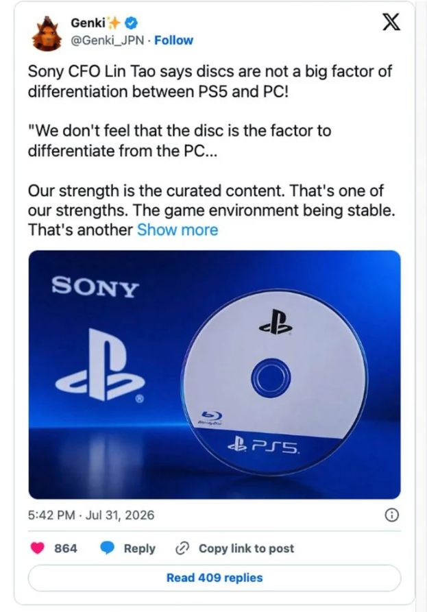 Sony 回应 PS5 加价争议 称仍较高阶 PC 更实惠兼否认玩家流向 Steam - PS5小白盒 Sony 回应 PS5 加价争议 称仍较高阶 PC 更实惠兼否认玩家流向 Steam - PS5小白盒