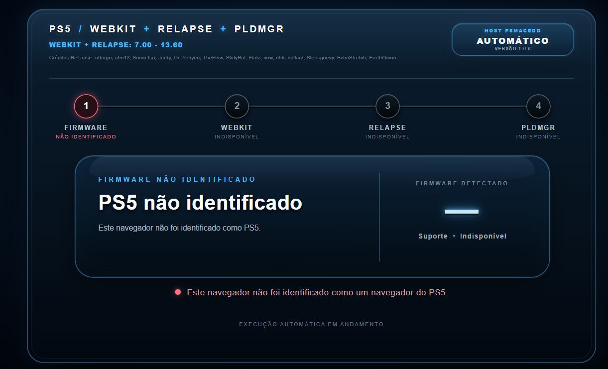[工具] PS5 WebKit 网页+PSM v1.4.0 插件 NOVA Versão do RELAPSE [7.00—13.60]