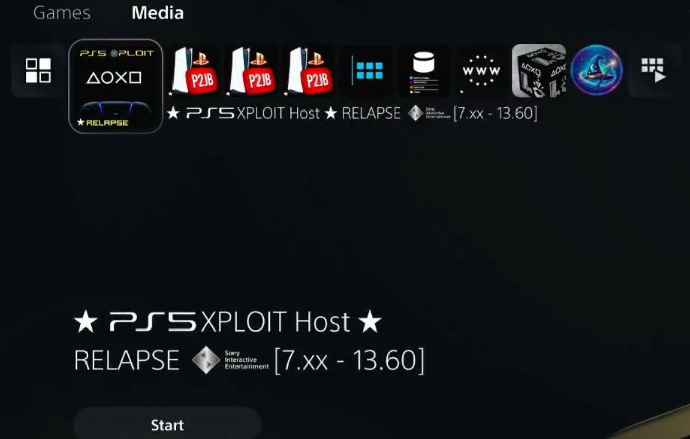 PS5 WebKit 网页HOST-PS5★RELAPSE 网页+PKG [7.00—13.60] - PS5小白盒